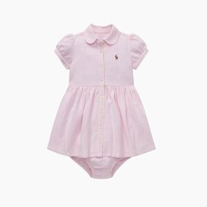 Ralph Lauren 24M Baby Girl's 2-Piece Oxford Shirtdress & Bloomers Set